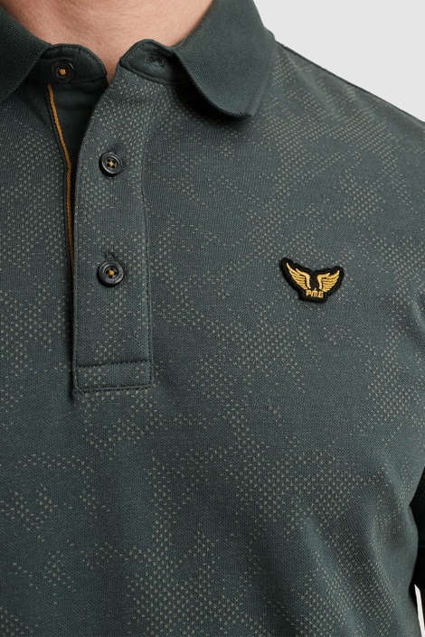 PME legend short sleeve polo fine pique aop